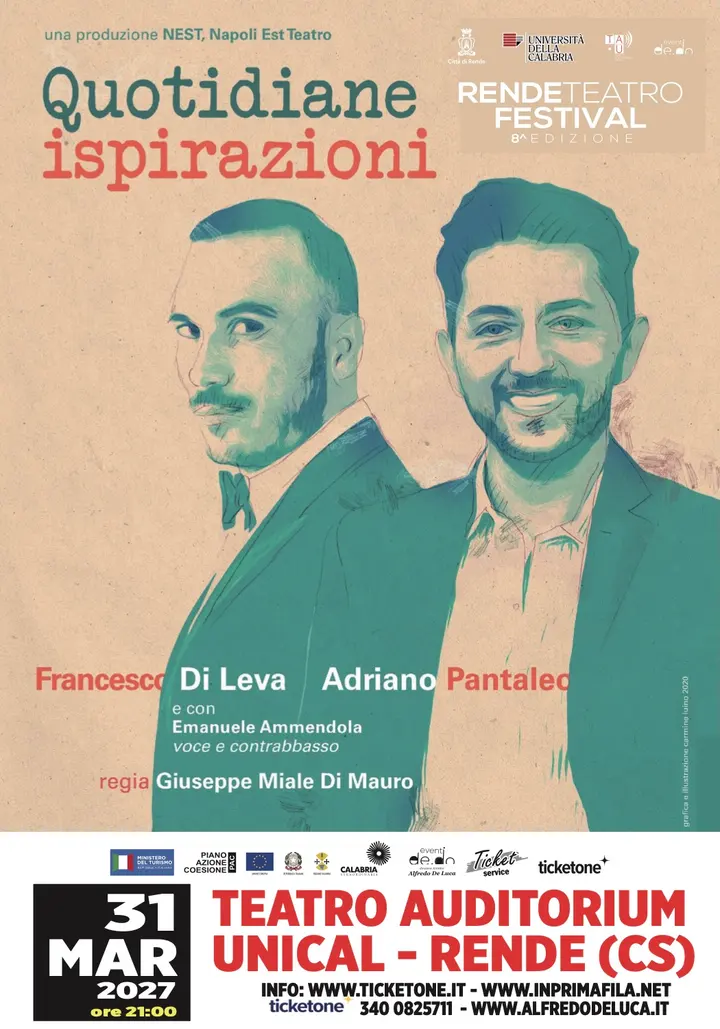 Francesco Di Leva e Adriano Pantaleo – Quotidiane Ispirazioni, Rende Teatro Festival