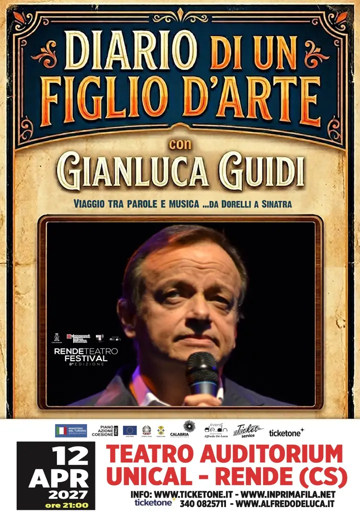 Gianluca Guidi – Diario di un figlio d’arte, Rende Teatro Festival