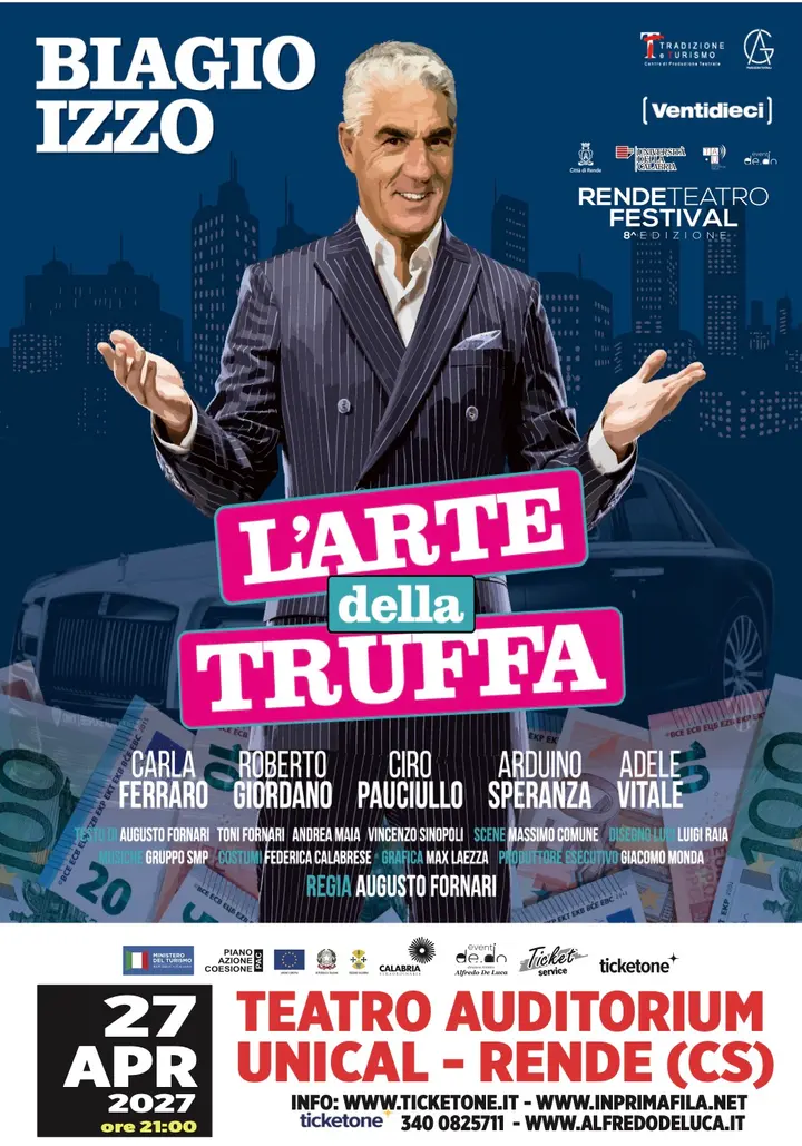 Biagio Izzo – L’arte della truffa, Rende Teatro Festival
