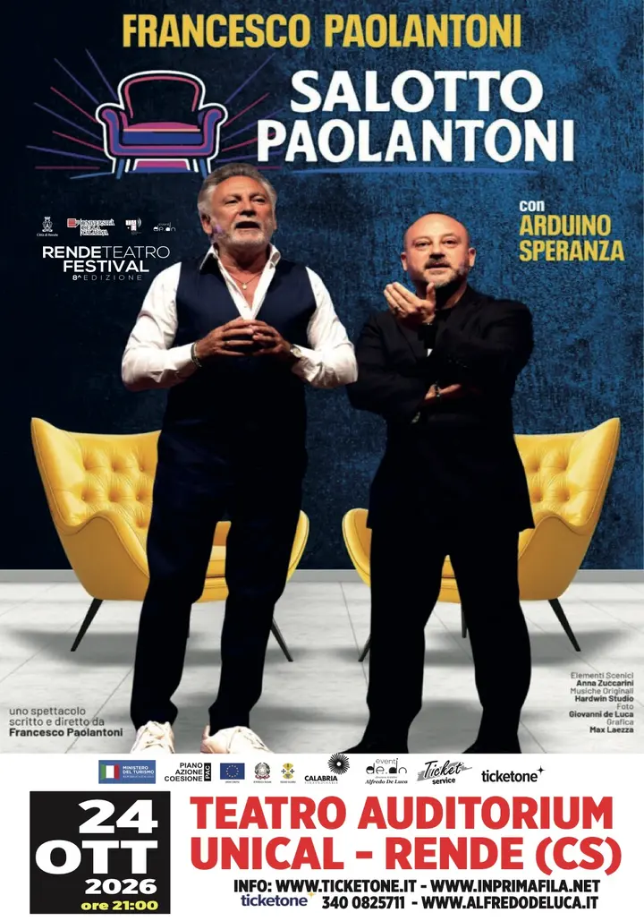 Francesco Paolantoni – Salotto Paolantoni, Rende Teatro Festival